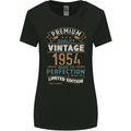 Premium Vintage 69th Birthday 1954 Womens Wider Cut T-Shirt Black