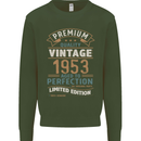 Premium Vintage 70th Birthday 1953 Mens Sweatshirt Jumper Forest Green