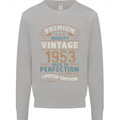 Premium Vintage 70th Birthday 1953 Mens Sweatshirt Jumper Sports Grey