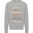 Premium Vintage 70th Birthday 1953 Mens Sweatshirt Jumper Sports Grey