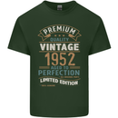 Premium Vintage 71st Birthday 1952 Mens Cotton T-Shirt Tee Top Forest Green