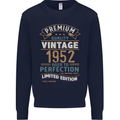 Premium Vintage 71st Birthday 1952 Mens Sweatshirt Jumper Navy Blue