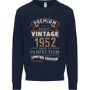 Premium Vintage 71st Birthday 1952 Mens Sweatshirt Jumper Navy Blue