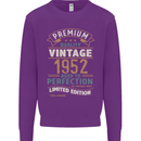 Premium Vintage 71st Birthday 1952 Mens Sweatshirt Jumper Purple
