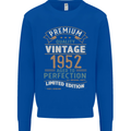 Premium Vintage 71st Birthday 1952 Mens Sweatshirt Jumper Royal Blue