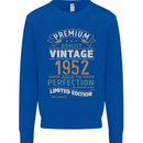 Premium Vintage 71st Birthday 1952 Mens Sweatshirt Jumper Royal Blue