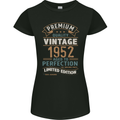 Premium Vintage 71st Birthday 1952 Womens Petite Cut T-Shirt Black