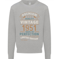 Premium Vintage 72nd Birthday 1951 Mens Sweatshirt Jumper Sports Grey