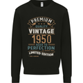 Premium Vintage 73rd Birthday 1950 Mens Sweatshirt Jumper Black