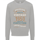 Premium Vintage 73rd Birthday 1950 Mens Sweatshirt Jumper Sports Grey