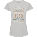 Premium Vintage 73rd Birthday 1950 Womens Petite Cut T-Shirt Sports Grey