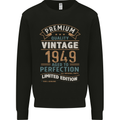 Premium Vintage 74th Birthday 1949 Mens Sweatshirt Jumper Black
