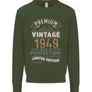 Premium Vintage 74th Birthday 1949 Mens Sweatshirt Jumper Forest Green