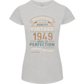 Premium Vintage 74th Birthday 1949 Womens Petite Cut T-Shirt Sports Grey