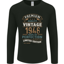 Premium Vintage 75th Birthday 1948 Mens Long Sleeve T-Shirt Black
