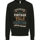 Premium Vintage 75th Birthday 1948 Mens Sweatshirt Jumper Black
