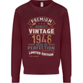 Premium Vintage 75th Birthday 1948 Mens Sweatshirt Jumper Maroon