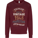 Premium Vintage 75th Birthday 1948 Mens Sweatshirt Jumper Maroon