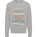 Premium Vintage 75th Birthday 1948 Mens Sweatshirt Jumper Sports Grey