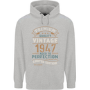 Premium Vintage 76th Birthday 1947 Mens 80% Cotton Hoodie Sports Grey