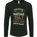 Premium Vintage 76th Birthday 1947 Mens Long Sleeve T-Shirt Black