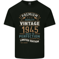 Premium Vintage 78th Birthday 1945 Mens Cotton T-Shirt Tee Top Black