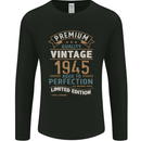 Premium Vintage 78th Birthday 1945 Mens Long Sleeve T-Shirt Black