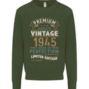 Premium Vintage 78th Birthday 1945 Mens Sweatshirt Jumper Forest Green