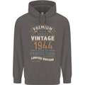 Premium Vintage 79th Birthday 1944 Mens 80% Cotton Hoodie Charcoal