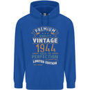 Premium Vintage 79th Birthday 1944 Mens 80% Cotton Hoodie Royal Blue