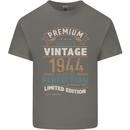 Premium Vintage 79th Birthday 1944 Mens Cotton T-Shirt Tee Top Charcoal