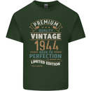 Premium Vintage 79th Birthday 1944 Mens Cotton T-Shirt Tee Top Forest Green