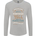 Premium Vintage 79th Birthday 1944 Mens Long Sleeve T-Shirt Sports Grey