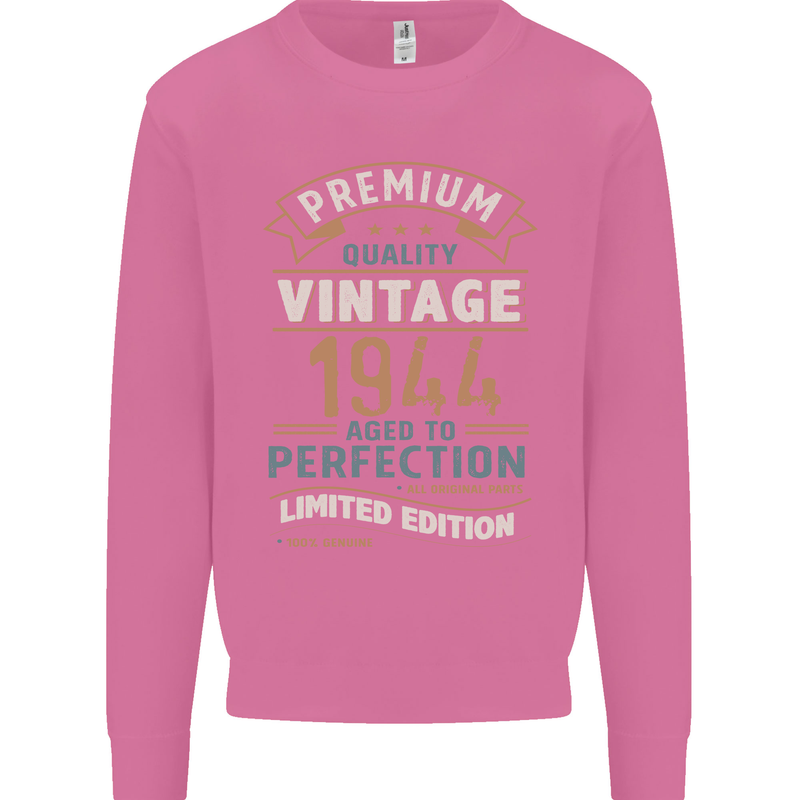 Premium Vintage 79th Birthday 1944 Mens Sweatshirt Jumper Azalea
