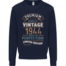 Premium Vintage 79th Birthday 1944 Mens Sweatshirt Jumper Navy Blue