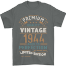 Premium Vintage 79th Birthday 1944 Mens T-Shirt 100% Cotton Charcoal