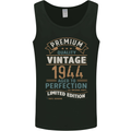 Premium Vintage 79th Birthday 1944 Mens Vest Tank Top Black