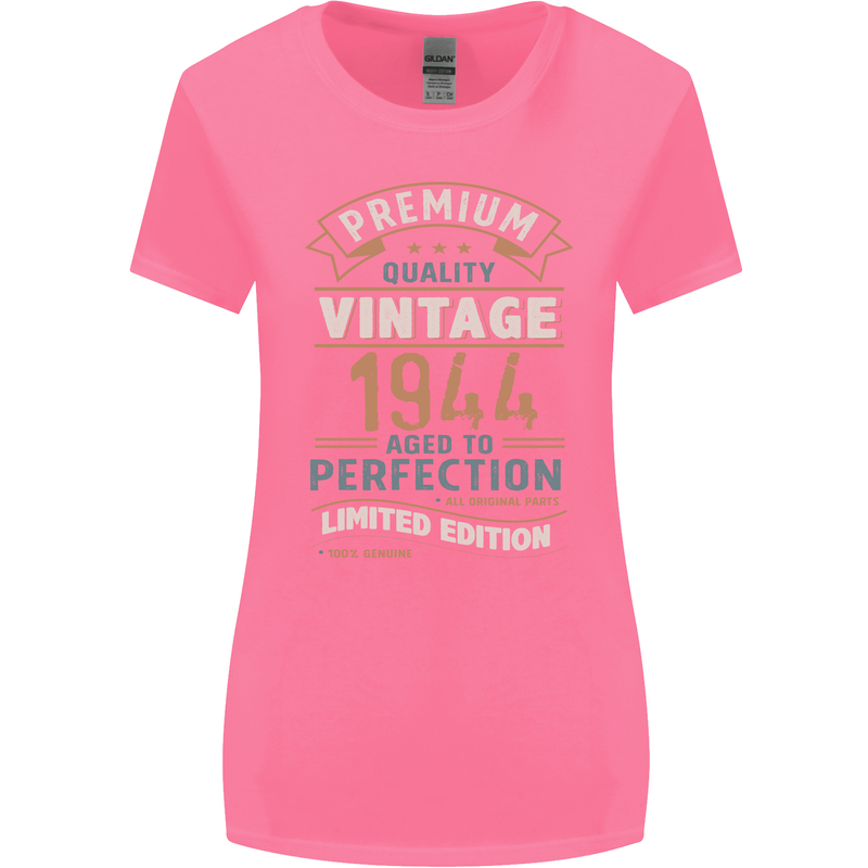 Premium Vintage 79th Birthday 1944 Womens Wider Cut T-Shirt Azalea