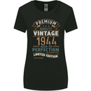 Premium Vintage 79th Birthday 1944 Womens Wider Cut T-Shirt Black