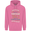 Premium Vintage 80th Birthday 1943 Mens 80% Cotton Hoodie Azelea