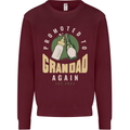 Promoted to Grandad Est. 2022 Kids Sweatshirt Jumper Maroon