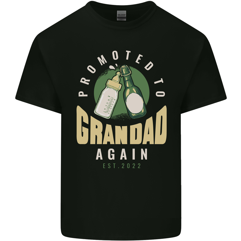 Promoted to Grandad Est. 2022 Kids T-Shirt Childrens Black