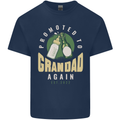 Promoted to Grandad Est. 2022 Mens Cotton T-Shirt Tee Top Navy Blue