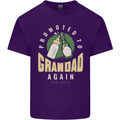 Promoted to Grandad Est. 2022 Mens Cotton T-Shirt Tee Top Purple