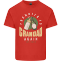 Promoted to Grandad Est. 2022 Mens Cotton T-Shirt Tee Top Red