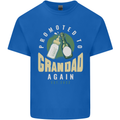 Promoted to Grandad Est. 2022 Mens Cotton T-Shirt Tee Top Royal Blue