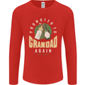 Promoted to Grandad Est. 2022 Mens Long Sleeve T-Shirt Red