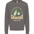 Promoted to Grandad Est. 2022 Mens Sweatshirt Jumper Charcoal
