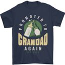 Promoted to Grandad Est. 2022 Mens T-Shirt 100% Cotton Navy Blue