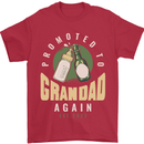 Promoted to Grandad Est. 2022 Mens T-Shirt 100% Cotton Red